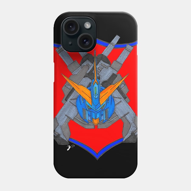 Sazabi Type Gundam Patch Phone Case by Joseph Baker