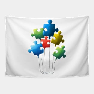 Puzzle piece Autism Awareness Gift for Birthday, Mother's Day, Thanksgiving, Christmas Tapestry