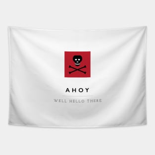 Ahoy! Pirate Flag Tapestry