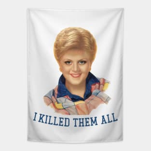 Murder She Wrote / 80s Retro TV Design / I killed them all! Tapestry