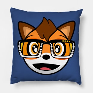 Happy Fox Robin Pillow