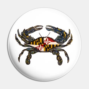 Grateful Maryland Crab Pin