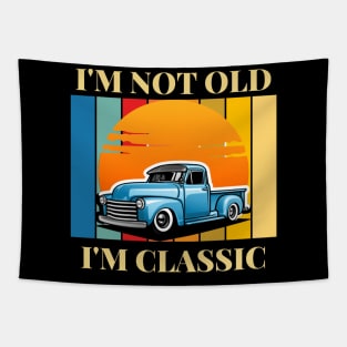 I’m not old but I’m classic car Tapestry