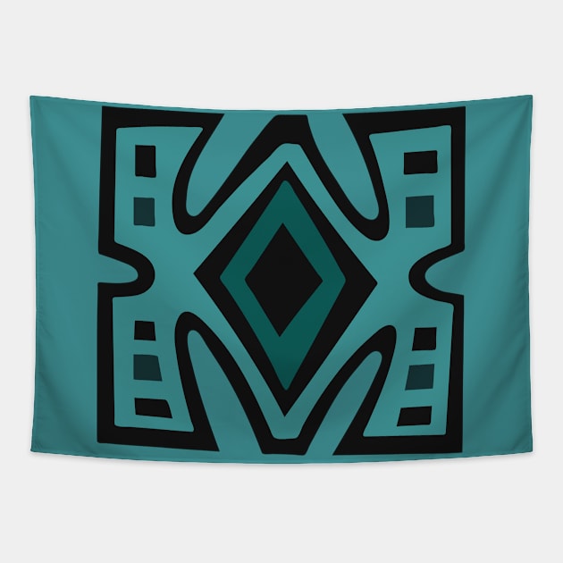 african tribal pattern Tapestry by omitay