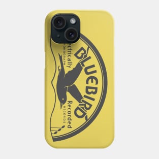 Bluebird Record logo Grayscale Phone Case