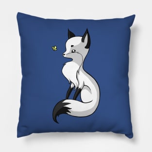Fox and a Butterfly Pillow
