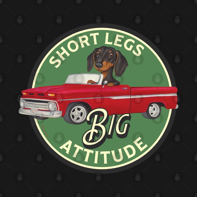 Dachshund-Short Legs, Big Attitude by Danny Gordon Art