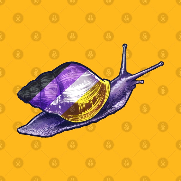 Nonbinary snail by Merdet