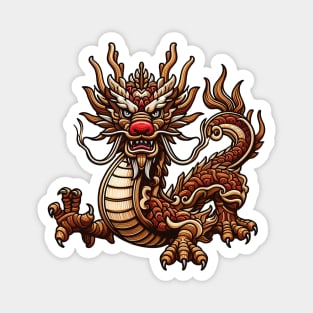 Wood Dragon 09 Magnet