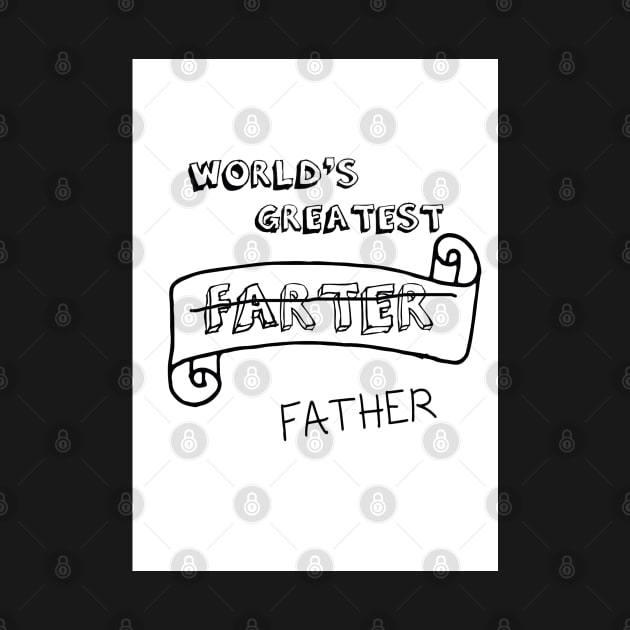 Father's day card - greatest farter by CharlieCreates