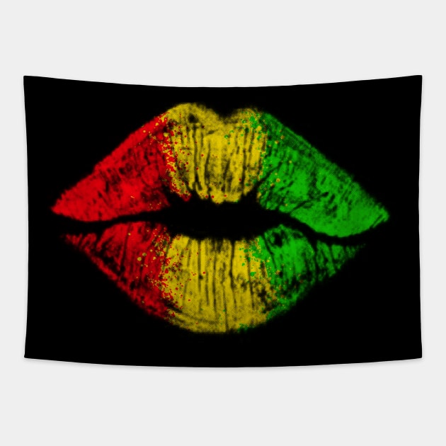 lipstick Tapestry by jeffartph