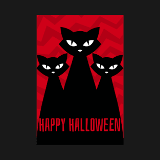 Happy Halloween Scary Cats T-Shirt
