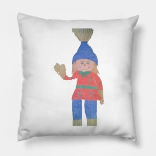 Friendly Fall Scarecrow Pillow