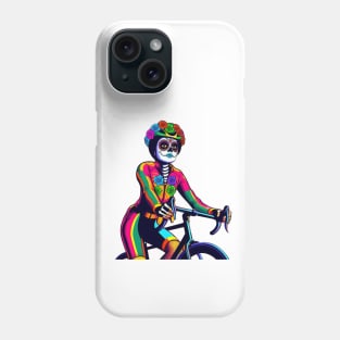 Colorful Catrina cycling Phone Case