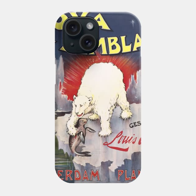Poster for a mural of the Nova Zembla islands Phone Case by UndiscoveredWonders
