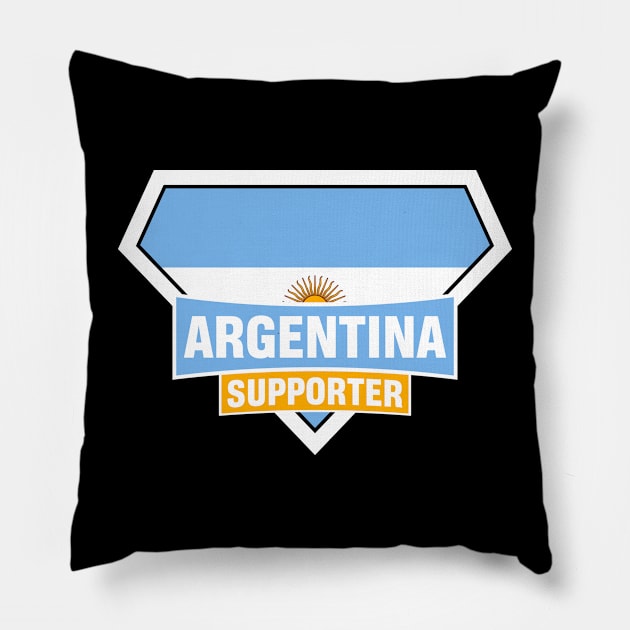 Argentina Super Flag Supporter Pillow by ASUPERSTORE