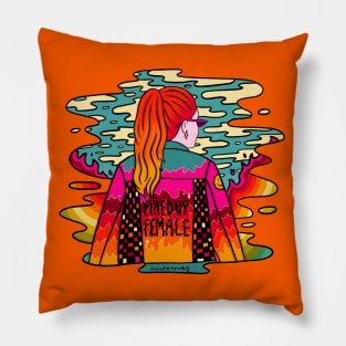 Fired Up Female Pillow