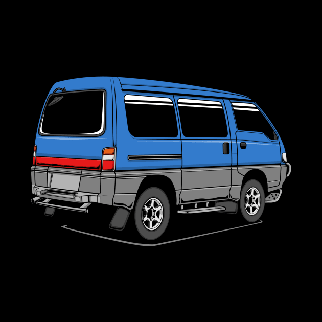 Jdm blue delica back  classic by R.autoart