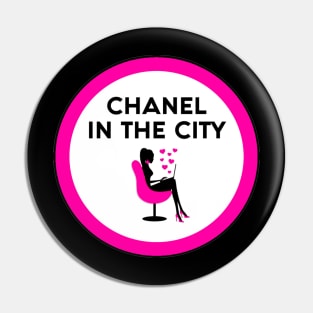 Chanel in the City Logo T-Shirt Pin