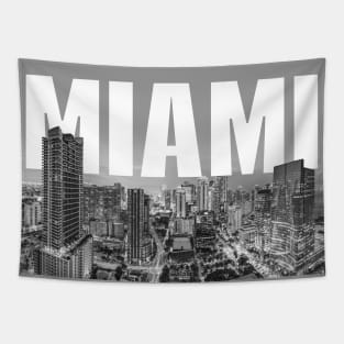 Miami Cityscape Tapestry