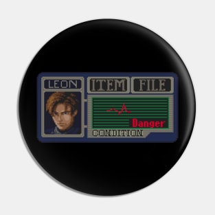 Leon Kennedy Pixel Art Pin