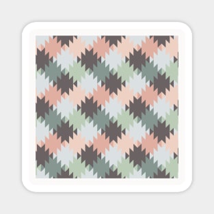 Pink Southwestern Neck Gator Pink and Green Southwest Magnet