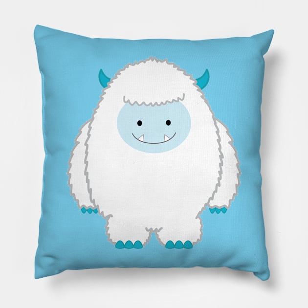 Yeti | by queenie's cards Pillow by queenie's cards