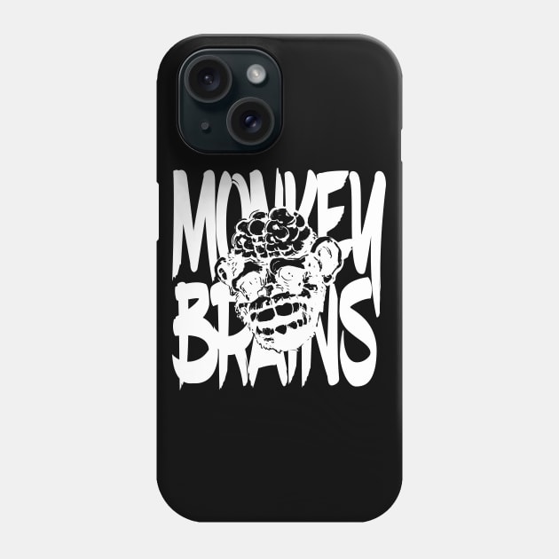 Monkey Brains Logo Black Shirt Phone Case by GodsBurden