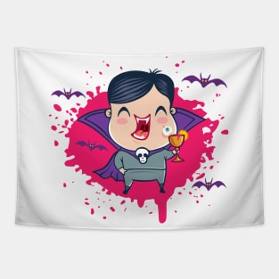 Cute vampire in kawaii style Tapestry