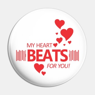 My heart beats for you Pin