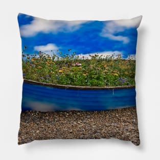 Blue Sky Boat Pillow