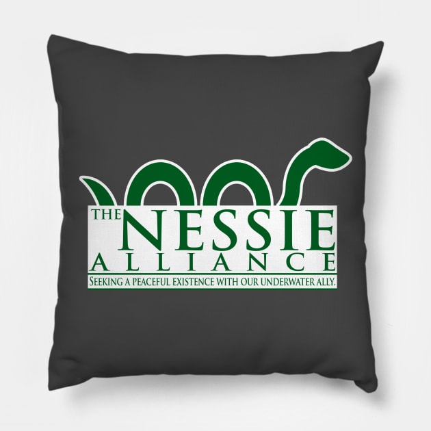 The Nessie Alliance Pillow by brodiehbrockie