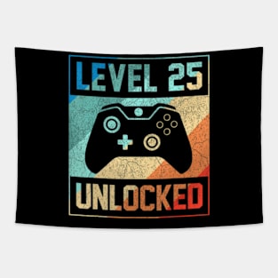 Level 25 Video 25th Birthday Tapestry