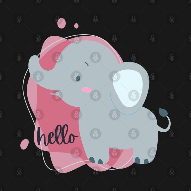 Hello Cute and Smart Cookie Sweet little happy elephant cute baby outfit by BoogieCreates