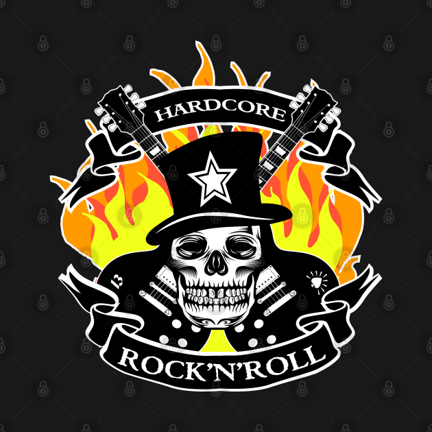 Hardcore Rock N Roll by GBCDesign