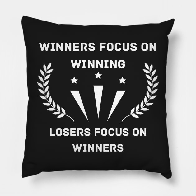Winners Focus on winning Pillow by HaMa-Cr0w