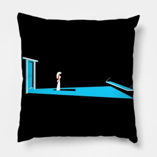 Karateka - Mariko in the bungeon - Vector version Pillow