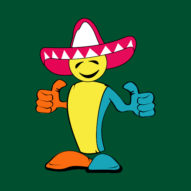 Funny Cartoon Mexican by Toogoo