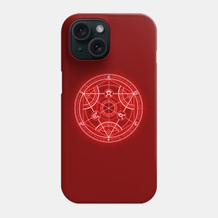 Human Transmutation Circle -red- Phone Case