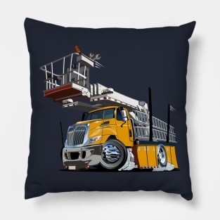 Cartoon Platform Lift Truck Pillow