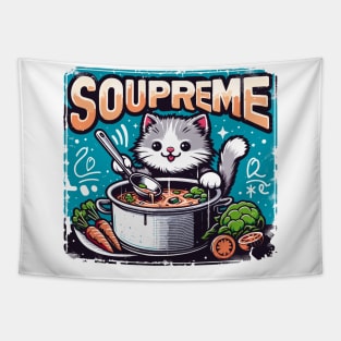 Feline Chef's Soupreme Tapestry