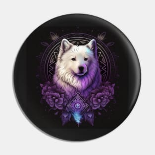 Sorcerous Samoyed Pin