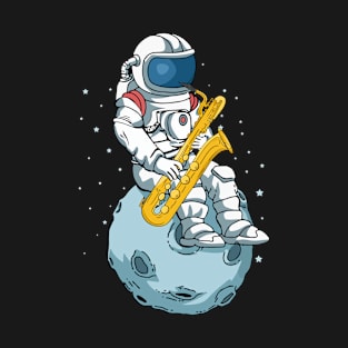 Bass Saxophone Player Astronaut Orchestra Bass Saxophone T-Shirt