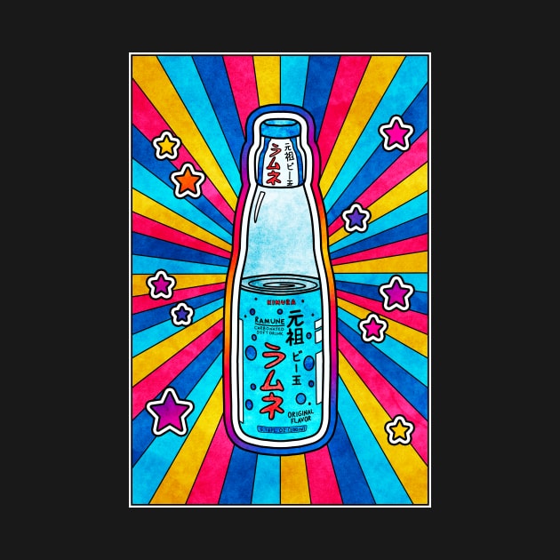 Ramune Japanese Soda by Kelly Louise Art