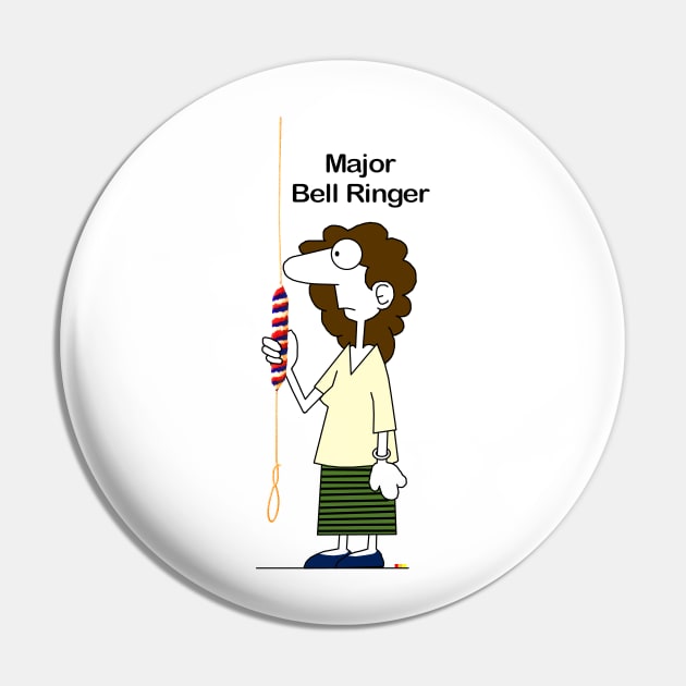 Bell Ringing Major Bell Ringer Pin by Grandsire