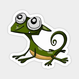 Cute Lizard Drawing Magnet