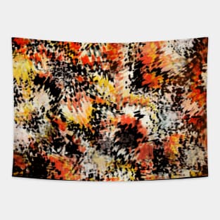 Smeared fiery abstract Tapestry