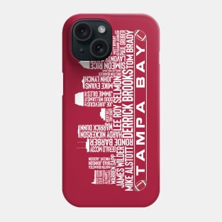 Tampa Bay Football Team All Time Legends, Tampa Bay Skyline Phone Case