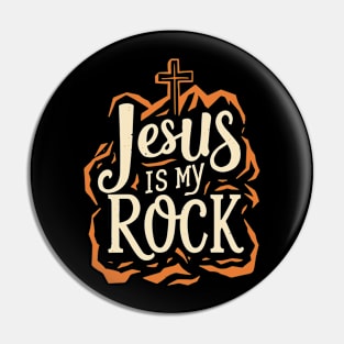 jesus is my rock Pin