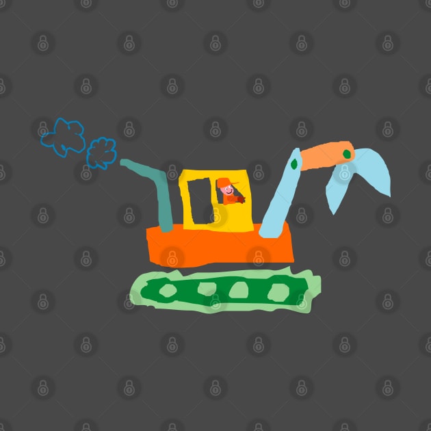 toddler draw excavator by osvaldoport76